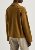 Eileen Fisher Bouclé Wool Jacket Dark Brown