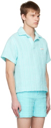young n sang Blue Stripe Polo