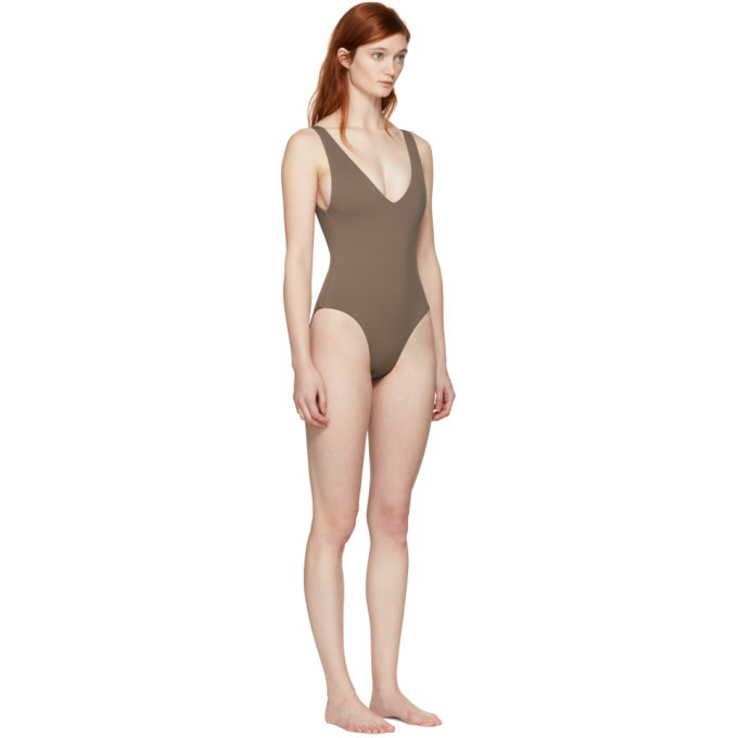 Her Line Brown Ester One-Piece Swimsuit