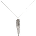 Isabel Marant Silver Feather Necklace
