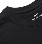 Nike - Printed Cotton-Jersey T-Shirt - Black