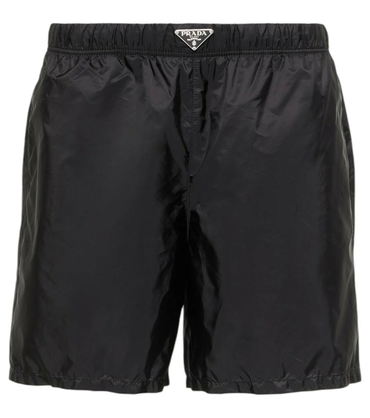 Photo: Prada Logo swim shorts