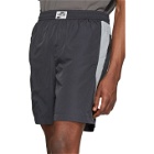 C2H4 Grey 3M Panelled Shorts
