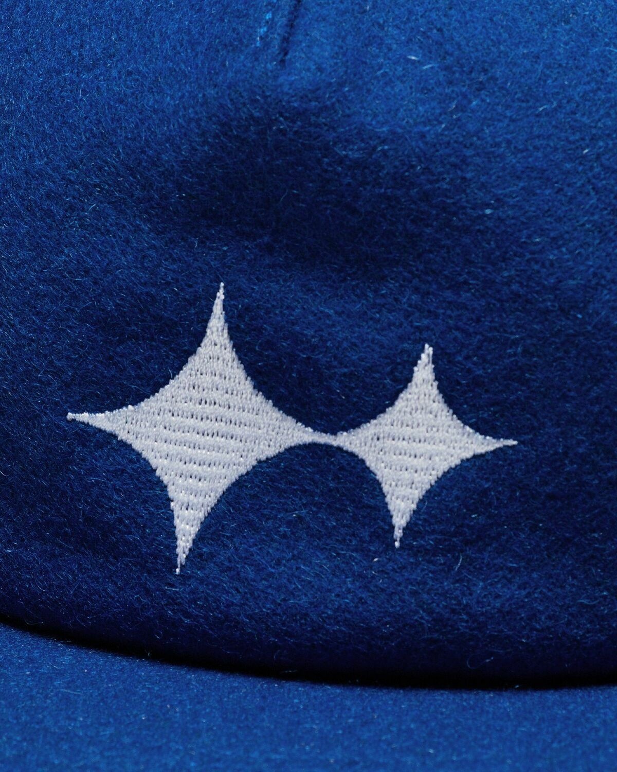 Bstn Brand Logo Wool Cap Blue - Mens - Caps