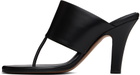 The Row Black Signum Heeled Sandals