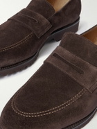 Majordome - M08 Nubuck Penny Loafers - Brown