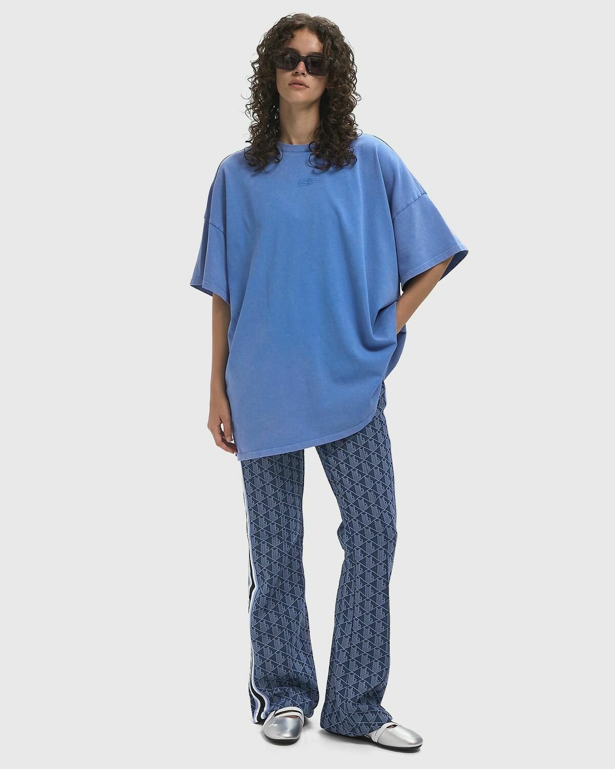 Gestuz JioGZ oversize tee Blue Womens Shortsleefe