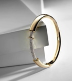 Rainbow K Endless 14kt gold bangle with diamonds