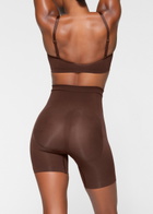 Skims Seamless Sculpt Mid-thigh Shorts Brown