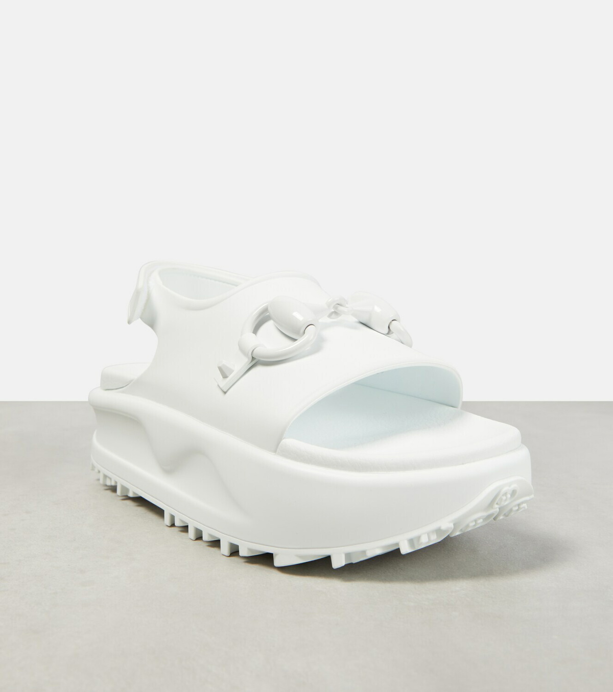 Gucci Horsebit rubber platform sandals Gucci