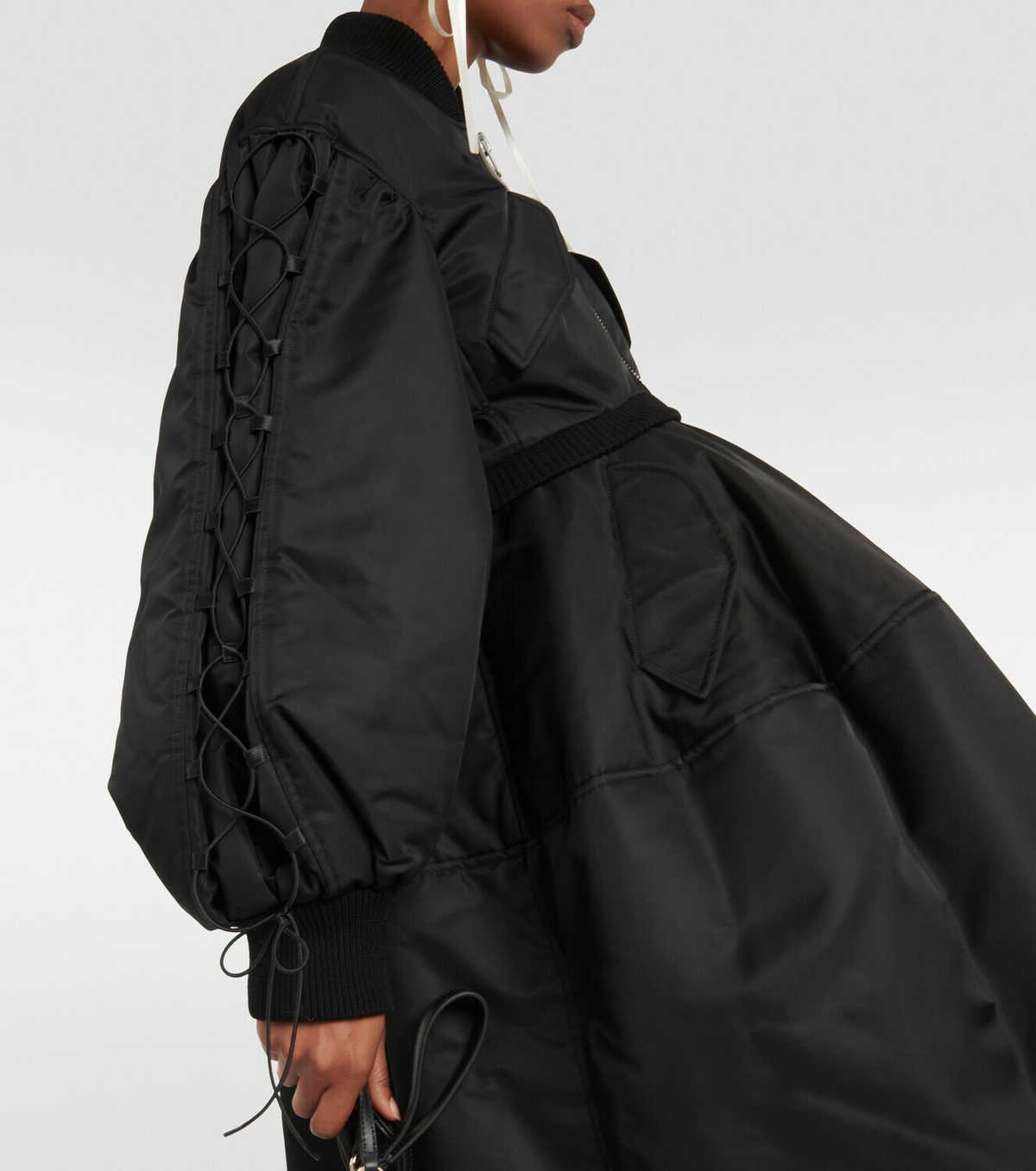 Simone Rocha Wool-trimmed bomber jacket Simone Rocha