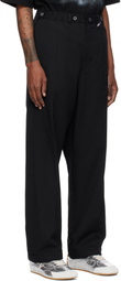 Maison MIHARA YASUHIRO Black Easy Slack Trousers