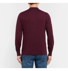 Brunello Cucinelli - Knitted Cotton Polo Shirt - Burgundy