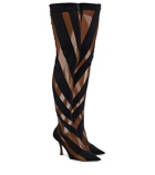 Jimmy Choo x Mugler over-the-knee sock boots