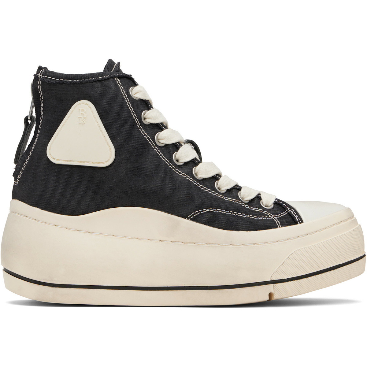 R13 Black Kurt High Top Sneakers