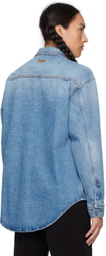 MSGM Blue Patch Pocket Denim Shirt