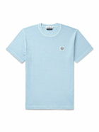 Stone Island - Logo-Appliquéd Cotton-Jersey T-Shirt - Blue