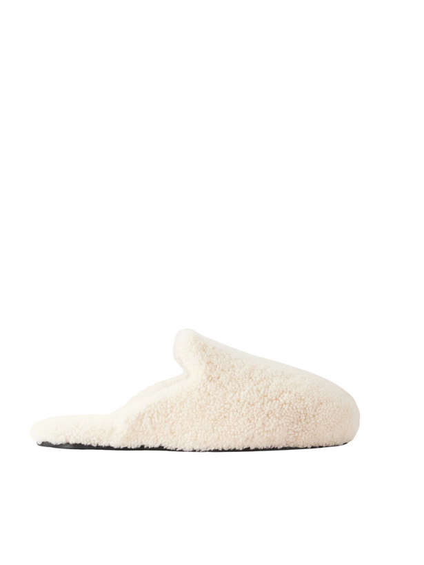Photo: TEKLA - Shearling Slippers - White