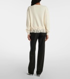 McQueen Deconstructed wool and cashmere cardigan