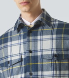 Dunhill Plaid cashmere overshirt
