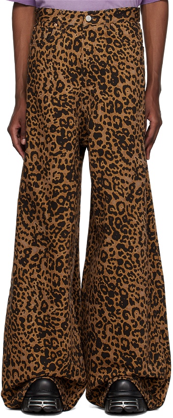 Photo: VETEMENTS Tan Leopard Jeans