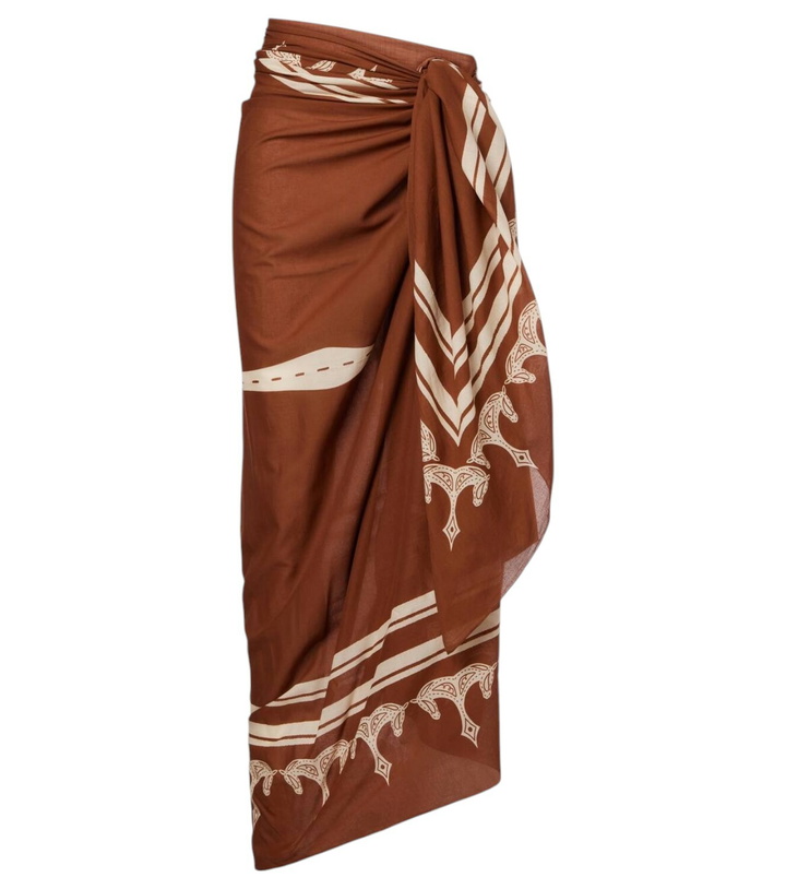 Photo: Johanna Ortiz Cotton printed beach cover-up