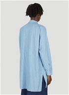 Chambray Long Sleeve Shirt in Light Blue