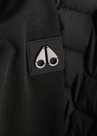 Moose Knuckles Granite Nylon and Cotton Bomber Jacket Black