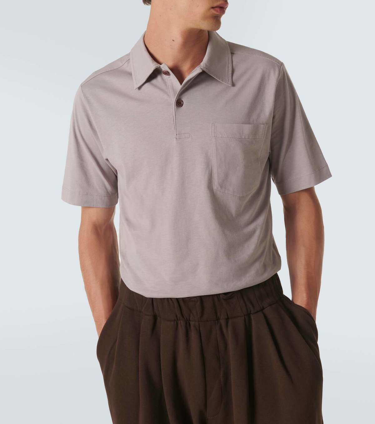 Dries Van Noten Cotton 半袖ポロシャツ Dries Van Noten Cotton 半袖ポロシャツ