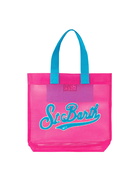 MC2 Saint Barth Mesh Fuchsia Shopper Bag With Terry Patch