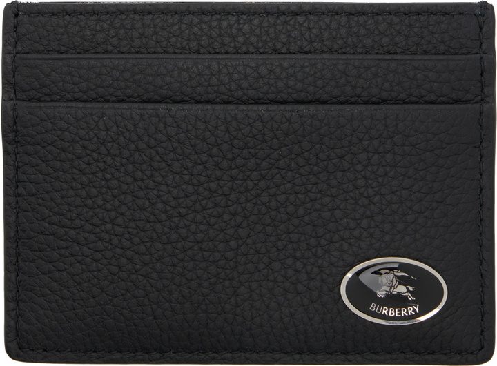 Photo: Burberry Black Tall Knight Stamp Card Holder