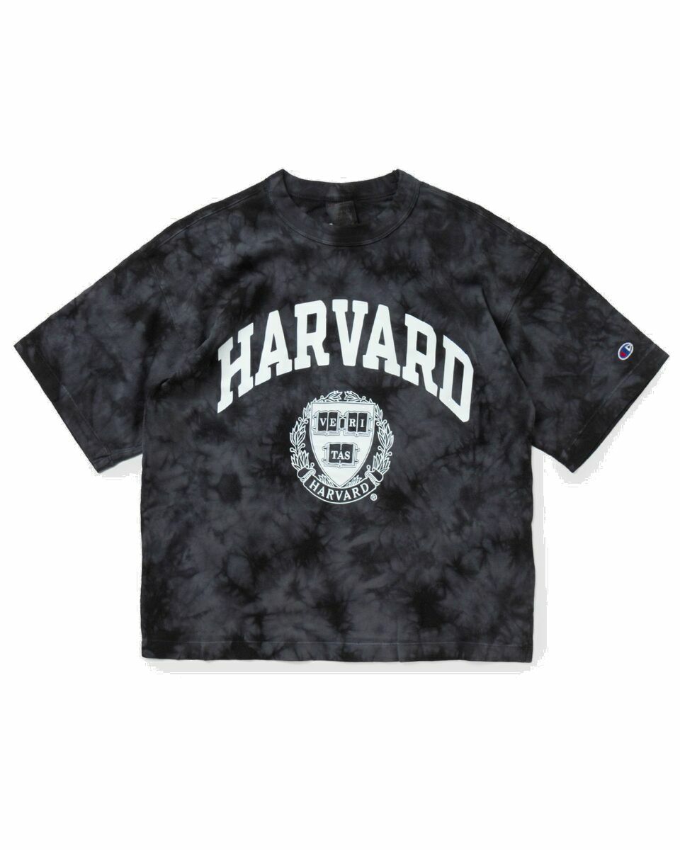 Photo: Champion Wmns Reverse Weave Crewneck Tee 'harvard' Black - Womens - Shortsleeves