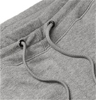 PS Paul Smith - Tapered Fleece-Back Organic Cotton-Jersey Sweatpants - Gray