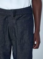 Mugler Belted Denim Jeans