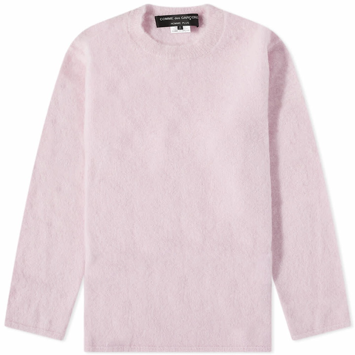 Photo: Comme des Garçons Homme Plus Men's Brushed Mohair Crew Knit in Pink