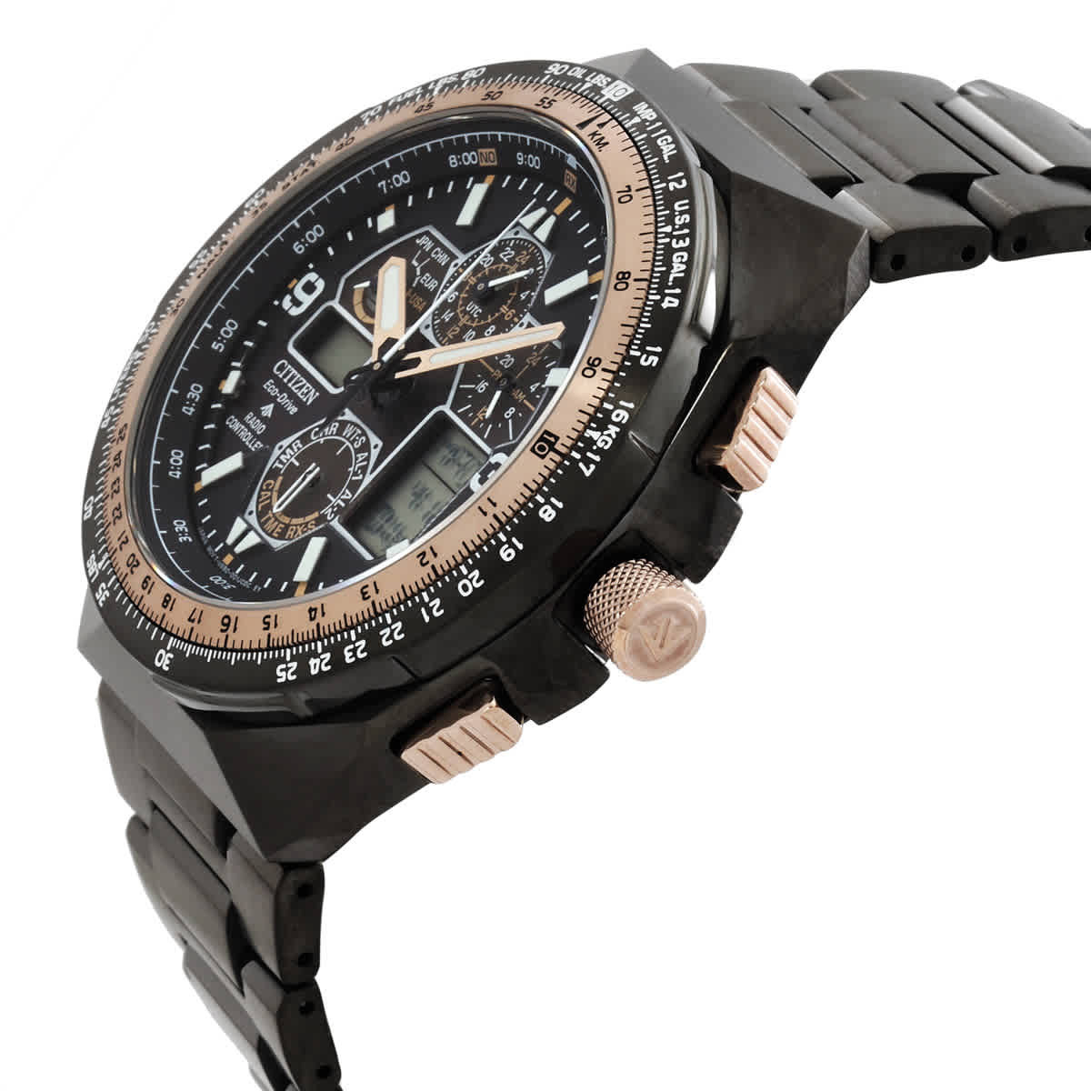 Citizen JY8146-54E Uomo: Edizione Limitata 35° Anniversario - Radiocontrollato In Acciaio Grigio E Rosa