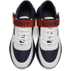 Burberry Navy and Red Ronnie M Sneakers