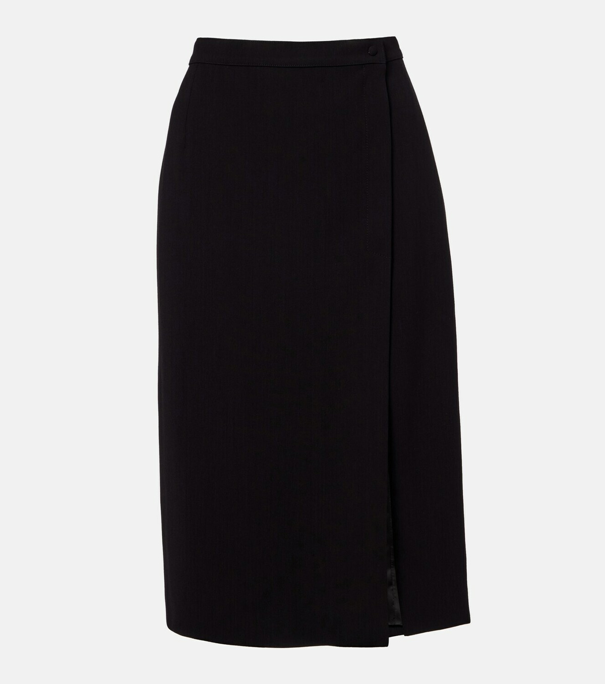 Mugler High-rise wrap skirt