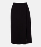 Mugler High-rise wrap skirt