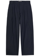 Studio Nicholson Typewriter Straight-leg Cotton-poplin Trousers Navy