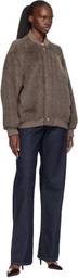 Lauren Manoogian Taupe Suri Bomber Jacket