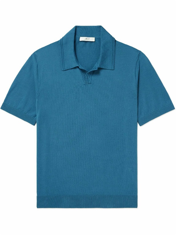 Photo: Mr P. - Cotton Polo Shirt - Blue
