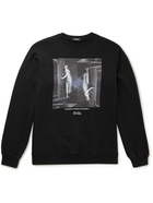 UNDERCOVER MADSTORE - Printed Cotton-Jersey Sweatshirt - Black