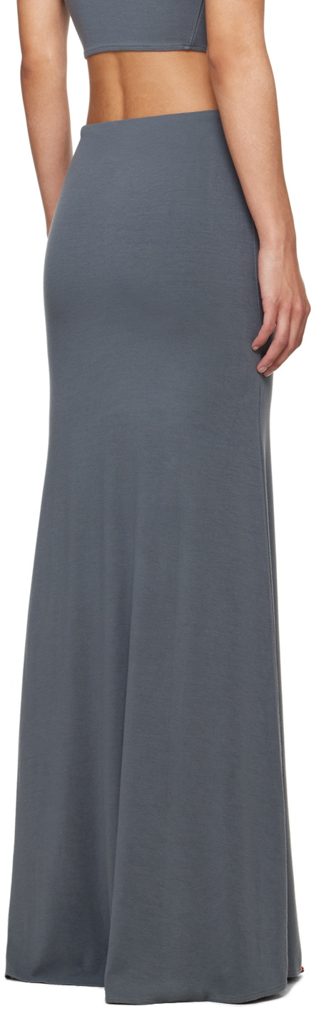 Jade Cropper Gray O-ring Maxi Skirt