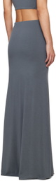 Jade Cropper Gray O-ring Maxi Skirt