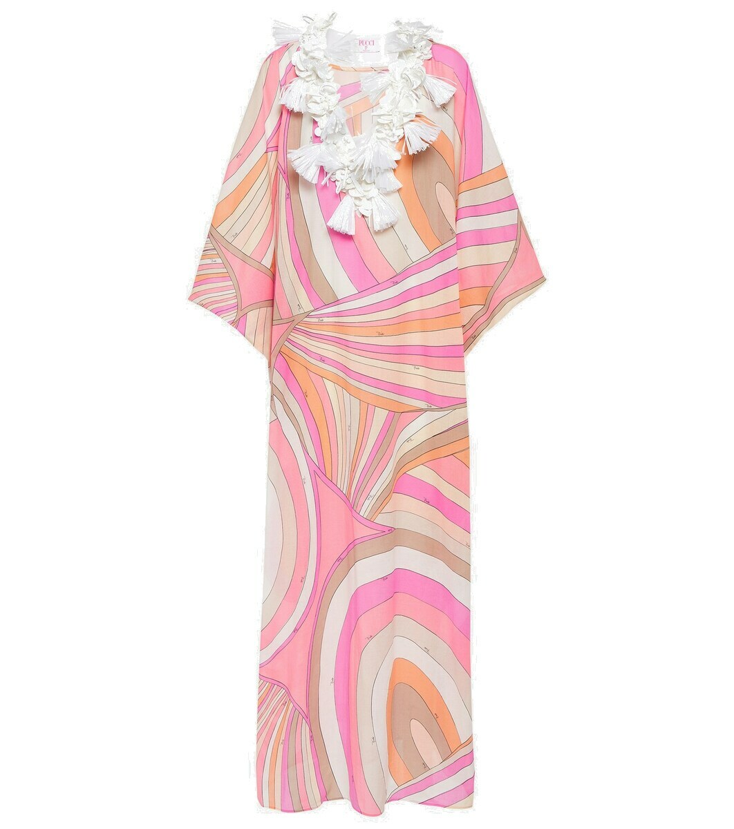 【EMILIO PUCCI】フェスタ・プリント・コットン・サロン Pucci Cotton kaftan Emilio Pucci