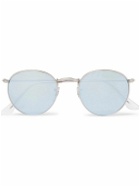 Ray-Ban - Round-Frame Silver-Tone Mirrored Sunglasses