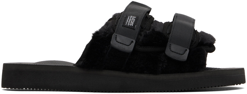 Suicoke Black MOTO-FURab Sandals Suicoke