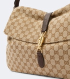Gucci Jackie Flap Large GG canvas shoulder bag
