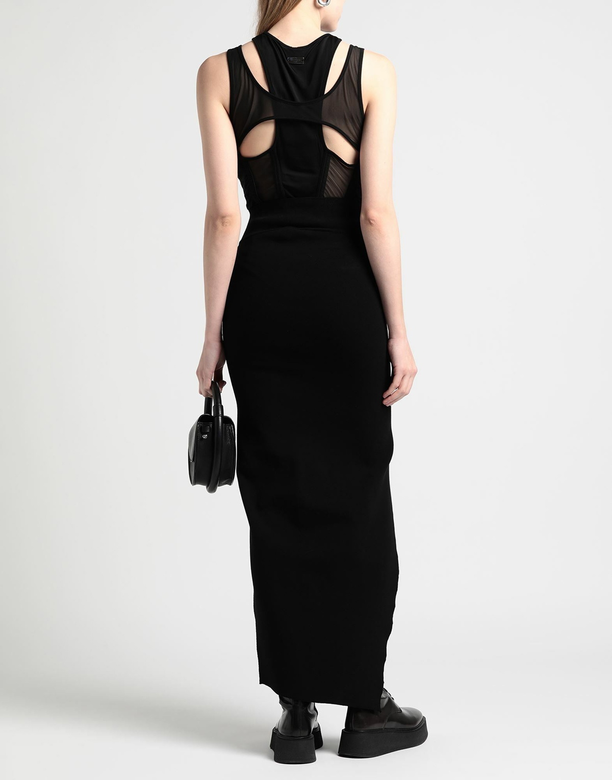 Rick Owens Womens Maxi skirt in Black